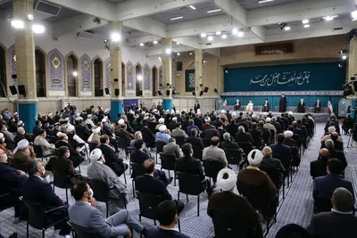 mam Khamenei reuniu-se com participantes da Unidade Islâmica Conf. e gov. funcionários+fotos