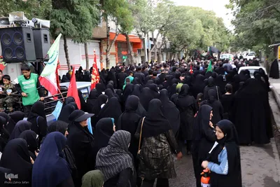 مراسم پیاده‌روی جاماندگان اربعین در اهر