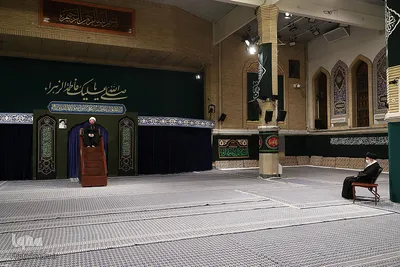 آخرین شب مراسم عزاداری حضرت فاطمه‌زهرا (س) در حسینیه امام خمینی(ره)