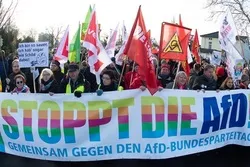Almaniyada islamofob partiyanın əleyhinə aksiya keçirildi