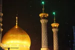 اولین برف زمستانی در قم