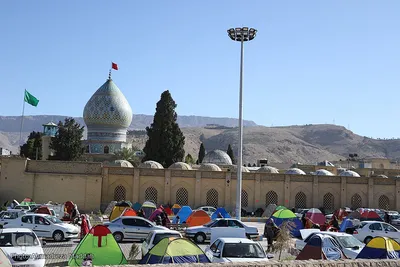 حرم حضرت علی ابن حمزه(ع) میزبان مسافران نوروزی‎‎