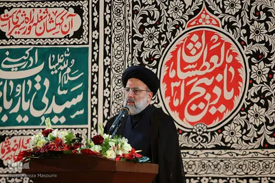 آیین خطبه خوانی شب عاشورا در حرم مطهر رضوی