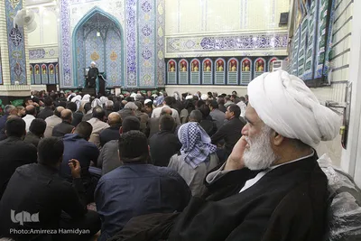 حضور آیت‌الله کعبی درمراسم عزاداری حضرت سیدالشهداء(ع)
