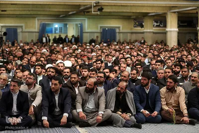دیدار مداحان اهل‌بیت علیهم‌السلام با رهبر انقلاب