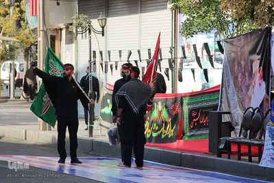 سوگواري «جاماندگان از اربعين» در حرم شاهچراغ(ع)