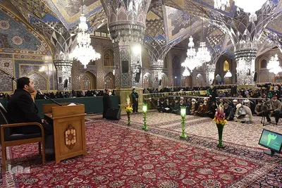 مراسم بزرگداشت آیت‌الله گرایلی در حرم رضوی
