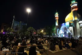 مراسم معنوی احیای شب قدر بیست و یکم ماه مبارک رمضان در میدان فلسطین