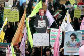 مراسم راهپیمایی یوم الله ۲۲ بهمن در میدان آزادی