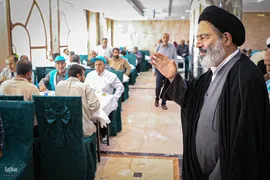 دیدار صمیمی سرپرست حجاج ایرانی با زائران کشورمان درمدینه منوره