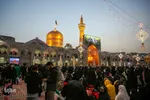 لحظه تحویل سال در حرم مطهر رضوی
