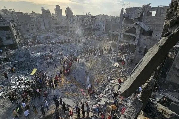 400 شهيد وجريح بمجزرة إسرائيلية في مخيم جباليا