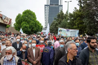 راهپیمایی روز قدس در قزوین‎‎