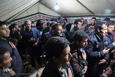 عزاداری حضرت اباعبدالله الحسین(ع) در مناطق عشایری شهرستان اهر