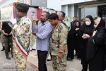 استقبال از پیکر ۳ شهید تازه تفحص شده دفاع مقدس در شیراز‎‎