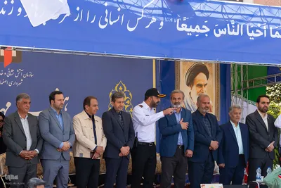 مراسم رژه ناوگان آتش‌نشانی اصفهان