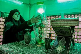 مراسم غبارروبی و عطرافشانی حرم مطهر علی بن حمزه(ع)‎‎