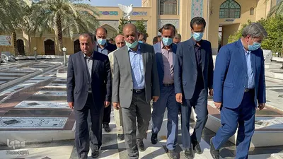 حضور وزیر کشور در امامزاده طبس