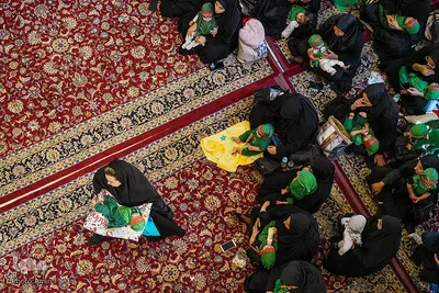 مراسم شیرخوارگان در حرم مطهر شاهچراغ(ع)