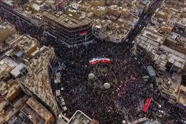 د ایران د ولس او مقاومتی جبهې په ملاتړ کې د عراق د خلکو میلیوني لاریون(انځوریز راپور)