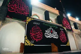 سیاه پوش شدن حرمین شریفین عسکریین در آستانه ماه محرم