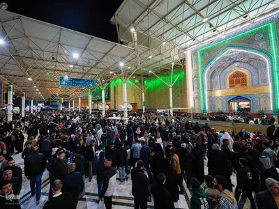 شب ولادت امیرالمؤمنین (ع) در حرم مطهر علوی