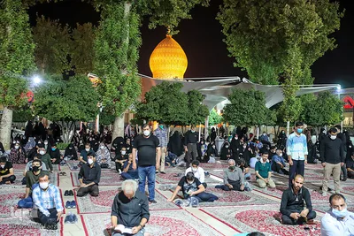 مراسم شهادت امام حسن مجتبی (ع) در حرم مطهر شاهچراغ‎(ع)