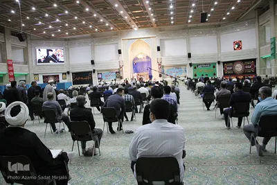 مراسم سالگرد ارتحال آیت الله محمد ابراهیم اعرافی امام جمعه فقید میبد‎‎