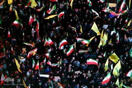 تشییع پیکر سردار شهید حاج مجید خادمی در تهران