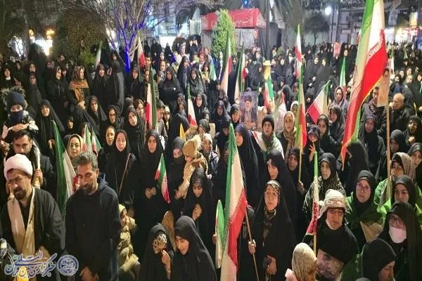 چهل شب در خیابان: راهپیمایی و اجتماع مردم بابلسر