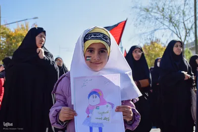 راهپیمایی مردمی حمایت از کودکان و زنان مظلوم غزه در چهارمحال و بختیاری