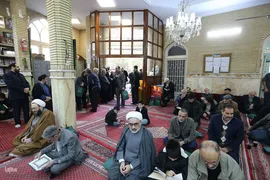 مراسم ترحیم مرحوم یعقوب منصوری پدر کریم منصوری قاری ممتاز و بین المللی کشور