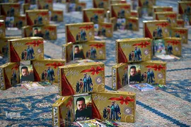 رزمایش کمک مومنانه «پویش همکلاسی مهربان» بسیج دانش آموزی درامامزاده ابن باویه