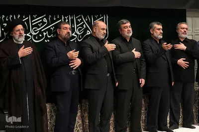 اولین شب مراسم عزاداری حضرت اباعبدالله الحسین(ع) در حسینیه امام خمینی(ره)