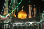 فیلم |  جشن شب نیمه شعبان در حرم بانوی کرامت