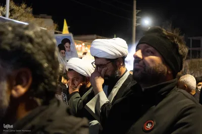 تجمع مردم درچه در سوگ شهادت رهبر انقلاب