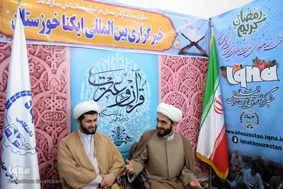 از سمت راست: حجت‌الاسلام حسین عباسی‌اصل مدیر اندیشکده سبک زندگی اسلامی و حجت‌الاسلام محمد انصاری، مدرس حوزه و دانشگاه