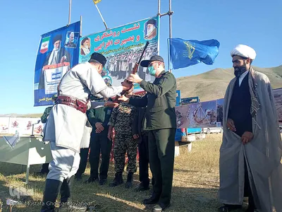 سفر یک روزه سردار عابدین خرم، فرمانده سپاه عاشورا و حضور بین عشایر ارسباران و آحاد مختلف مردم اهر