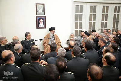 دیدار فرماندهان و مدیران نیروی انتظامی با رهبر انقلاب