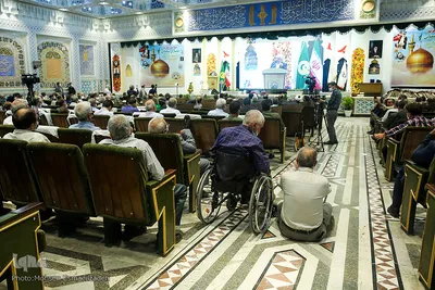 آیین تجلیل از جانبازان شیمیایی در حرم رضوی
