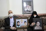 مادر شهیدی در یزد که رهبر انقلاب از وی تجلیل کردند