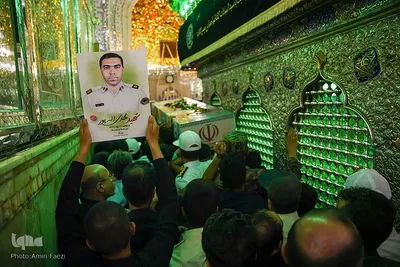 وداع با شهید «مهدی الله‌‌پور» در حرم شاهچراغ(ع)‎