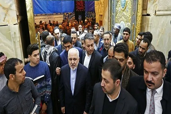 ظریف به زیارت کربلای معلی رفت