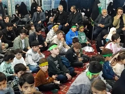 عزاداری و اجتماع حماسی نوجوانان و جوانان امام رضایی در اهر