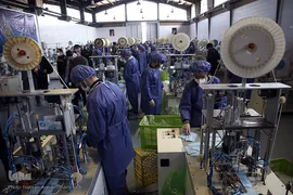افتتاح خط تولید بزرگترین کارخانه تولید ماسک جنوب غرب آسیا در شهرک صنعتی اشتهارد