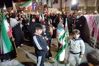 مردم انقلابی بابلسر در چهل و هفتمین اجتماع شبانه مردمی