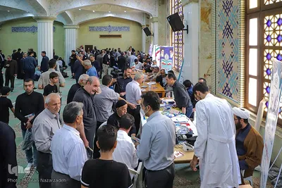 استقرار میز خدمت دستگاه‎های دولتی در مصلی امام خمینی (ره) تبریز‎
