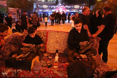 عزاداری شب اربعین در موکب انصارالمهدی(عج) شهرک سعدی شیراز