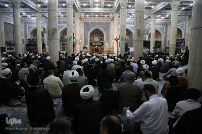 مراسم بزرگداشت آیت الله حسینی شاهرودی در مسجد اعظم قم