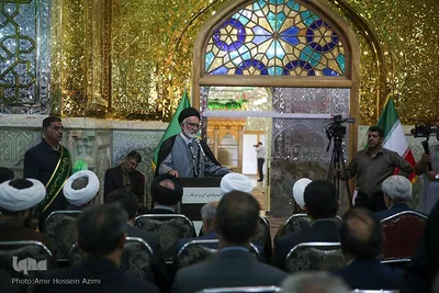 رونمایی از سنگ مزار حرم مطهر سید علاالدین حسین (ع)